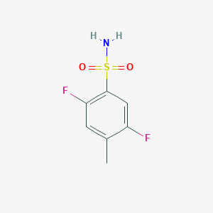 molecular formula C7H7F2NO2S B1433001 2,5-二氟-4-甲基苯-1-磺酰胺 CAS No. 1394040-77-7