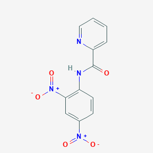 molecular formula C12H8N4O5 B14330015 N-(2,4-Dinitrophenyl)pyridine-2-carboxamide CAS No. 98183-81-4