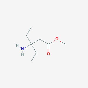 molecular formula C8H17NO2 B1433002 3-氨基-3-乙基戊酸甲酯 CAS No. 1376286-53-1