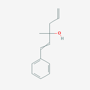 molecular formula C13H16O B14330021 3-Methyl-1-phenylhexa-1,5-dien-3-ol CAS No. 21573-75-1