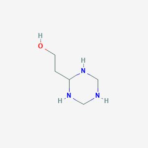 molecular formula C5H13N3O B14330033 2-(1,3,5-Triazinan-2-yl)ethan-1-ol CAS No. 111757-63-2