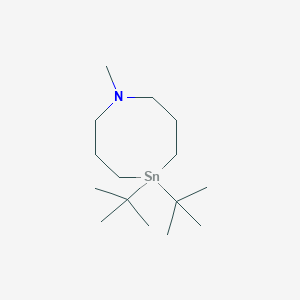 molecular formula C15H33NSn B14330071 5,5-Di-tert-butyl-1-methyl-1,5-azastannocane CAS No. 110971-29-4