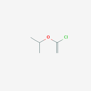 molecular formula C5H9ClO B14330084 2-[(1-Chloroethenyl)oxy]propane CAS No. 110129-47-0