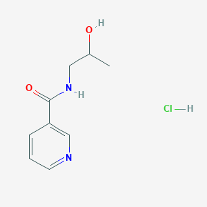 molecular formula C9H13ClN2O2 B1433009 N-(2-羟基丙基)吡啶-3-甲酰胺盐酸盐 CAS No. 1394041-46-3