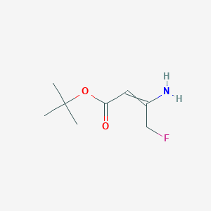 molecular formula C8H14FNO2 B14330143 Tert-butyl 3-amino-4-fluorobut-2-enoate CAS No. 98120-14-0