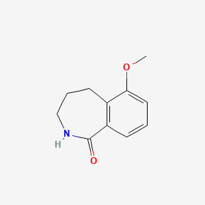 B1433016 6-methoxy-2,3,4,5-tetrahydro-1H-2-benzazepin-1-one CAS No. 474116-61-5
