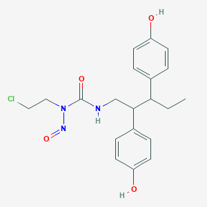 N'-[2,3-Bis(4-hydroxyphenyl)pentyl]-N-(2-chloroethyl)-N-nitrosourea