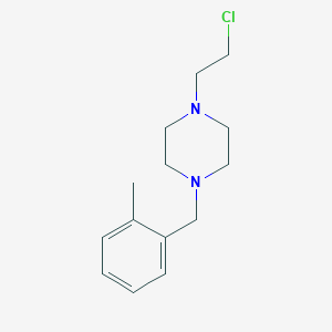 1-(2-Chloroethyl)-4-[(2-methylphenyl)methyl]piperazine