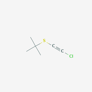 2-[(Chloroethynyl)sulfanyl]-2-methylpropane