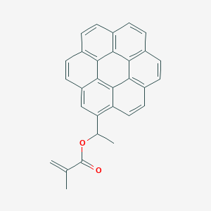 molecular formula C30H20O2 B14330265 1-(Coronen-1-YL)ethyl 2-methylprop-2-enoate CAS No. 105238-65-1