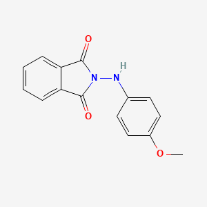 molecular formula C15H12N2O3 B14330269 1H-Isoindole-1,3(2H)-dione, 2-[(4-methoxyphenyl)amino]- CAS No. 107940-72-7