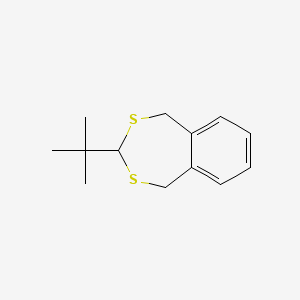 molecular formula C13H18S2 B14330282 3-tert-Butyl-1,5-dihydro-3H-2,4-benzodithiepine CAS No. 103582-14-5