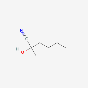 molecular formula C8H15NO B14330290 2-Hydroxy-2,5-dimethylhexanenitrile CAS No. 110792-88-6