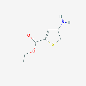 molecular formula C7H11NO2S B14330328 Ethyl 4-amino-4,5-dihydrothiophene-2-carboxylate CAS No. 96846-40-1