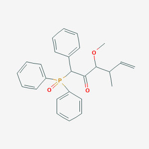 1-(Diphenylphosphoryl)-3-methoxy-4-methyl-1-phenylhex-5-en-2-one