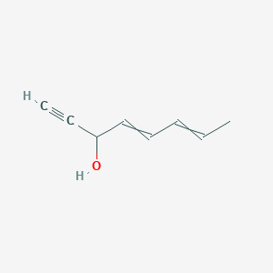 molecular formula C8H10O B14330334 Octa-4,6-dien-1-YN-3-OL CAS No. 106950-03-2