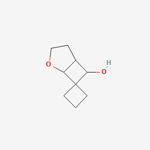 molecular formula C9H14O2 B1433037 4-Oxaspiro[bicyclo[3.2.0]heptane-6,1'-cyclobutane]-7-ol CAS No. 1423028-41-4