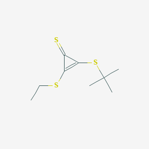 2-(tert-Butylsulfanyl)-3-(ethylsulfanyl)cycloprop-2-ene-1-thione