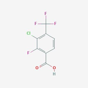 molecular formula C8H3ClF4O2 B1433043 3-氯-2-氟-4-(三氟甲基)苯甲酸 CAS No. 1431329-63-3