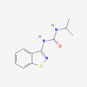 molecular formula C11H13N3OS B14330449 1-(1,2-Benzothiazol-3-yl)-3-propan-2-ylurea CAS No. 104121-46-2