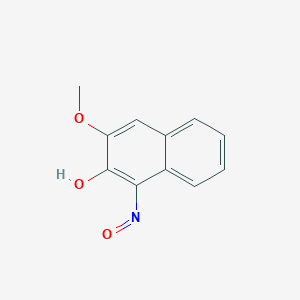 molecular formula C11H9NO3 B14330500 3-Methoxy-1-nitrosonaphthalen-2-ol CAS No. 111204-24-1