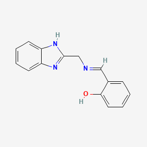 6-({[(1H-Benzimidazol-2-yl)methyl]amino}methylidene)cyclohexa-2,4-dien-1-one