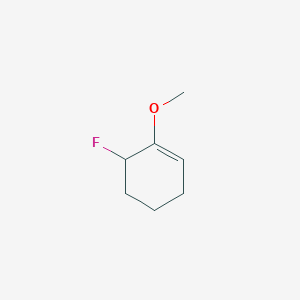 molecular formula C7H11FO B14330517 6-Fluoro-1-methoxycyclohex-1-ene CAS No. 108161-26-8