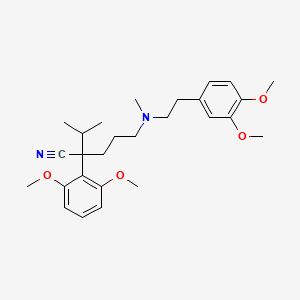 2-(2,6-Dimethoxyphenyl)-5-{[2-(3,4-dimethoxyphenyl)ethyl](methyl)amino}-2-(propan-2-yl)pentanenitrile