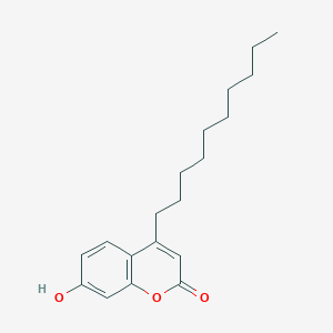 molecular formula C19H26O3 B14330552 4-Decyl-7-hydroxy-2H-1-benzopyran-2-one CAS No. 105380-72-1