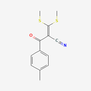 2-(4-Methylbenzoyl)-3,3-bis(methylsulfanyl)prop-2-enenitrile