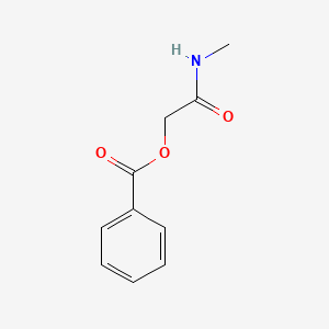 molecular formula C10H11NO3 B14330574 Benzoic acid methylcarbamoylmethyl ester CAS No. 106231-50-9