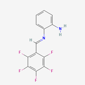 molecular formula C13H7F5N2 B14330577 1,2-Benzenediamine, N-[(pentafluorophenyl)methylene]- CAS No. 111795-45-0