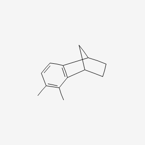 molecular formula C13H16 B14330580 5,6-Dimethyl-1,2,3,4-tetrahydro-1,4-methanonaphthalene CAS No. 101126-30-1