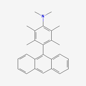 molecular formula C26H27N B14330583 4-(Anthracen-9-YL)-N,N,2,3,5,6-hexamethylaniline CAS No. 109432-41-9