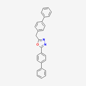 2-([1,1'-Biphenyl]-4-yl)-5-[([1,1'-biphenyl]-4-yl)methyl]-1,3,4-oxadiazole