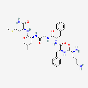 molecular formula C36H54N8O6S B14330602 Substance P (6-11), orn(6)- CAS No. 102979-72-6