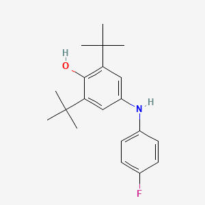 2,6-Di-tert-butyl-4-(4-fluoroanilino)phenol