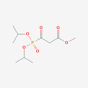 molecular formula C10H19O6P B14330648 Methyl 3-{bis[(propan-2-yl)oxy]phosphoryl}-3-oxopropanoate CAS No. 106260-14-4