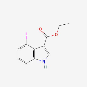 molecular formula C11H10INO2 B14330653 Ethyl 4-iodo-1H-indole-3-carboxylate CAS No. 104669-30-9