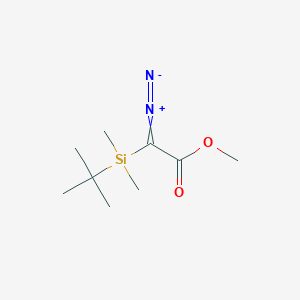 2-[tert-Butyl(dimethyl)silyl]-2-diazonio-1-methoxyethen-1-olate