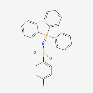 4-Fluoro-N-(triphenyl-lambda~5~-phosphanylidene)benzene-1-sulfonamide