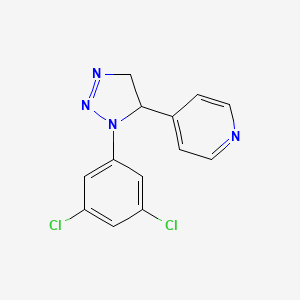 Pyridine, 4-[1-(3,5-dichlorophenyl)-4,5-dihydro-1H-1,2,3-triazol-5-yl]-