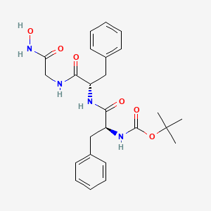 molecular formula C25H32N4O6 B14330723 Boc-phe-phe-gly-nhoh CAS No. 97207-35-7