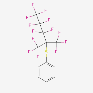 {[1,1,1,3,3,4,4,5,5,5-Decafluoro-2-(trifluoromethyl)pentan-2-yl]sulfanyl}benzene