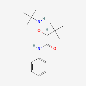 Butanamide, 2-[[(1,1-dimethylethyl)amino]oxy]-3,3-dimethyl-N-phenyl-