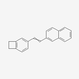 2-[2-(Bicyclo[4.2.0]octa-1,3,5-trien-3-yl)ethenyl]naphthalene