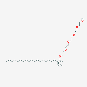 molecular formula C34H62O6 B14330770 14-(2-Octadecylphenoxy)-3,6,9,12-tetraoxatetradecan-1-OL CAS No. 106705-43-5