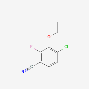 molecular formula C9H7ClFNO B1433080 4-氯-3-乙氧基-2-氟苯甲腈 CAS No. 1373920-89-8