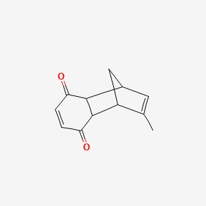 molecular formula C12H12O2 B14330802 2-Methyl-1,4,4a,8a-tetrahydro-1,4-methanonaphthalene-5,8-dione CAS No. 110416-62-1