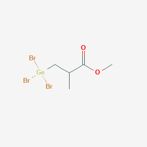 molecular formula C5H9Br3GeO2 B14330833 Methyl 2-methyl-3-(tribromogermyl)propanoate CAS No. 106052-17-9